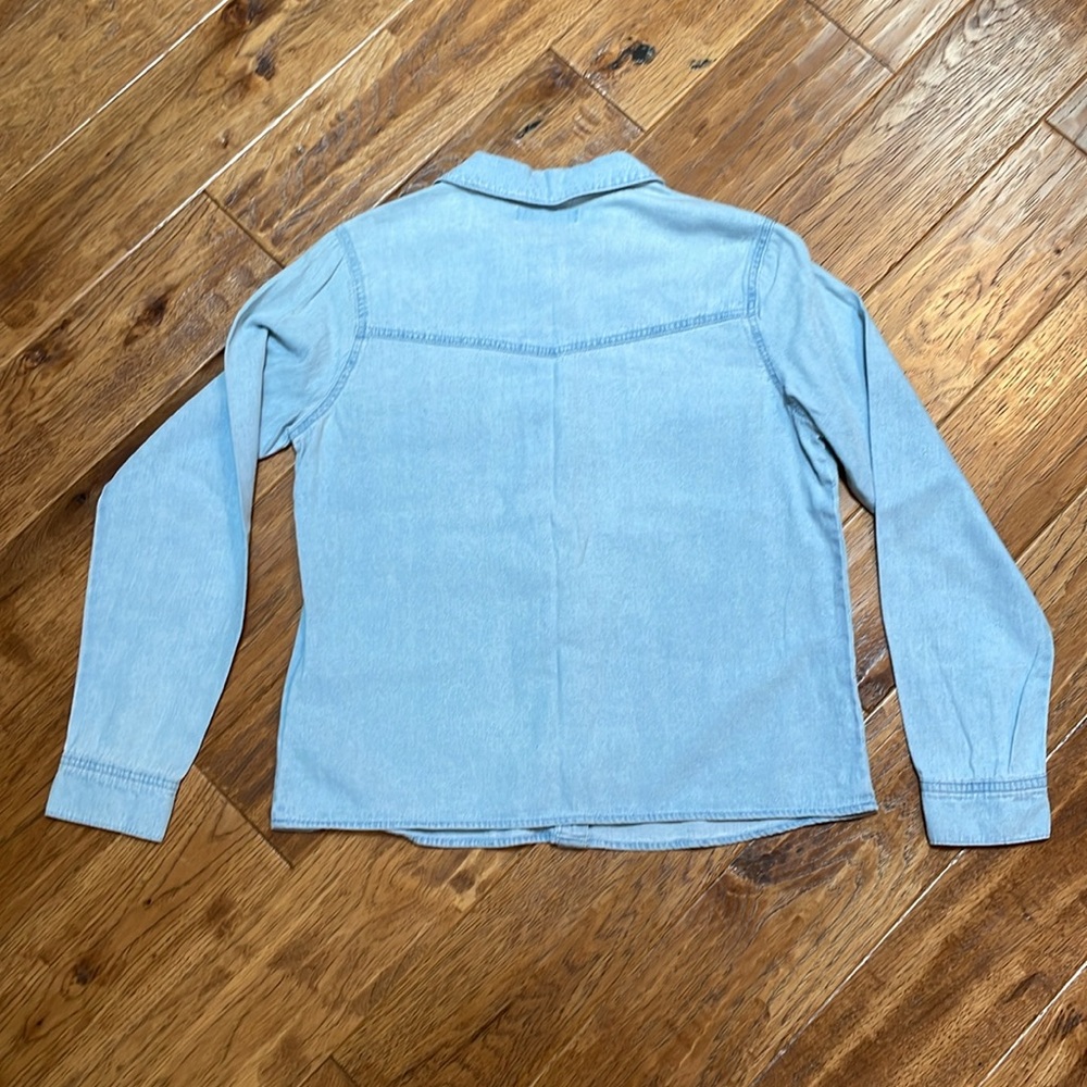 Pull & Bear Denim Button Down Shirt - image 2